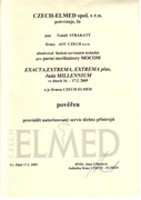 certifikát MOCOM-ELMED